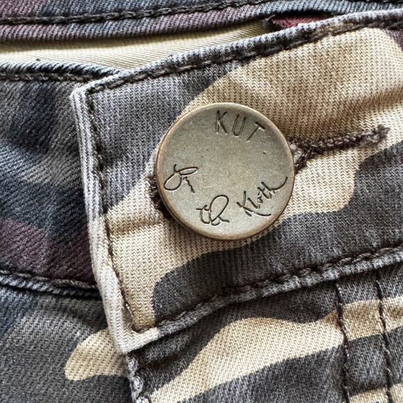 Kut from the Kloth Jeans Camo Moto Pants Womens 4 Mia Toothpick Ankle Skinny - Picture 5 of 16